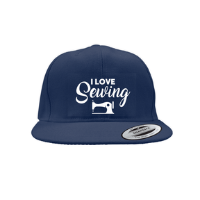 I Love Sewing Snapback Cap Caps Snapback Embroidery Navy 2022020201475786 Navy 1