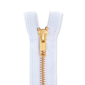 Ykk 5 Brass Separating Zipper SV578745 Bright White 1