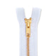Ykk 5 Brass Separating Zipper SV578745 Bright White 1