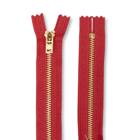 Ykk 5 Brass Closed End Jean Zipper SV578642 Cameo Red 3