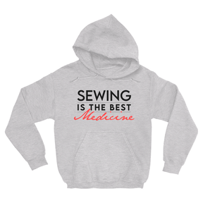 Sewing Is The Best Medicine Hoodies Apparel Dtg Hoodie Gildan 18500 S Ash Mens Cf 20220131205419957 Ash Grey 1