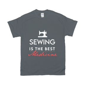 Sewing Is The Best Medicine T Shirt Apparel Dtg Tshirt Gildan 2000 S Charcoal Mens Cf 20220129011343939 Charcoal 1