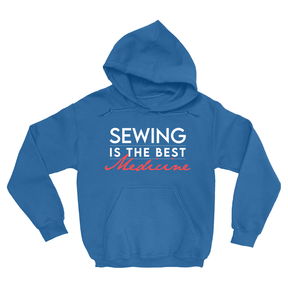 Sewing Is The Best Medicine Hoodies Apparel Dtg Hoodie Gildan 18500 S Royal Mens Cf 20220131205419957 Royal 1
