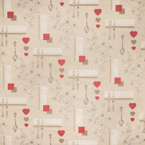 Suppertime Oilcloth Fabric SV578086 Strawberry 2