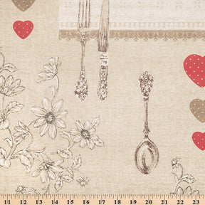 Suppertime Oilcloth Fabric SV578086 Strawberry 4