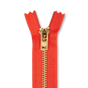 Ykk 5 Brass Closed End Jean Zipper SV578640 Atom Red 1