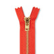 Ykk 5 Brass Closed End Jean Zipper SV578640 Atom Red 1