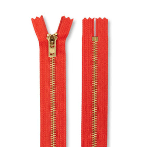 Ykk 5 Brass Closed End Jean Zipper SV578640 Atom Red 3