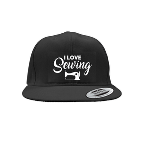 I Love Sewing Snapback Cap Caps Snapback Embroidery Black 2022020201475786 Black 1