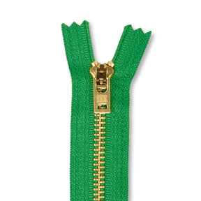 Ykk 5 Brass Closed End Jean Zipper SV578648 Jewel Green 1