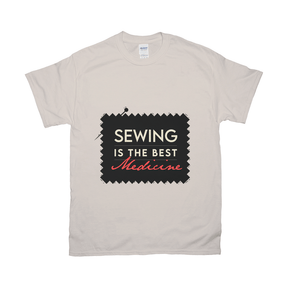Sewing Is The Best Medicine Tee Apparel Dtg Tshirt Gildan 2000 S Natural Mens Cf 20220129004246881 Natural 1