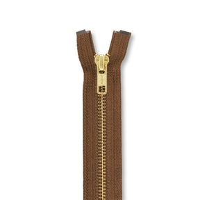 Ykk 5 Brass Separating Zipper SV578750 Chestnut Brown 1