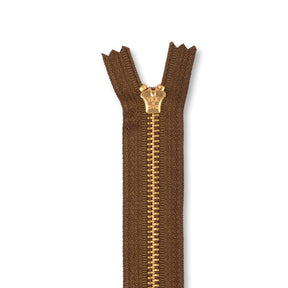 Ykk 5 Brass Closed End Jean Zipper SV578636 Chestnut Brown 2