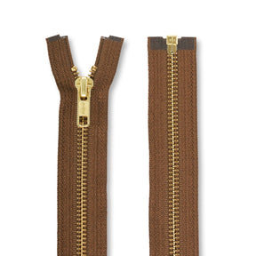 Ykk 5 Brass Separating Zipper SV578750 Chestnut Brown 3