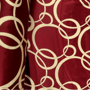 Burgundy Velvet Jacquard Fabric 9055 SV570415 3