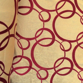 Burgundy Velvet Jacquard Fabric 9055 SV570415 1