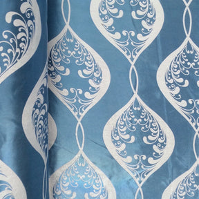 Blue Velvet Jacquard Fabric 9078 SV570414 3