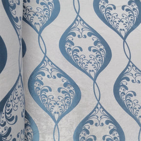 Blue Velvet Jacquard Fabric 9078 SV570414 1