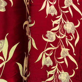 Burgundy Velvet Jacquard Fabric 9085 SV570416 2