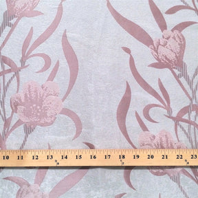 Pink Velvet Jacquard Fabric 9089 SV570421 2