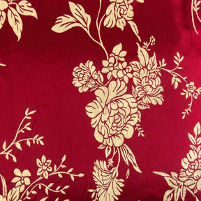 Burgundy Velvet Jacquard Fabric 9105 SV570424 4
