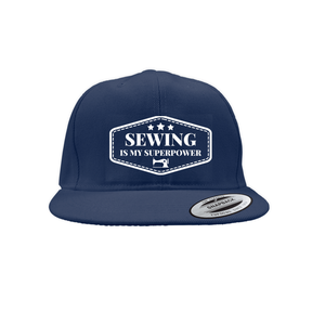 Sewing Is My Superpower Snapback Cap Caps Snapback Embroidery Navy 20220202030642436 Navy 1