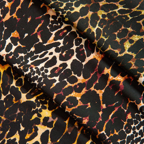 Jaguar Crepe De Chine Print Fabric Group
