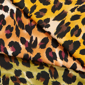 Leopard Crepe De Chine Print Fabric Group