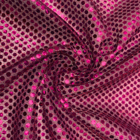 American Trans Knit Confetti Dot Sequins Fabric SV571597 Fuchsia / Fuchsia 1