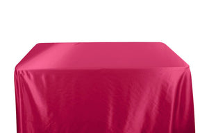 Bridal Satin 8 Feet Banquet Table Covers American Beauty 1
