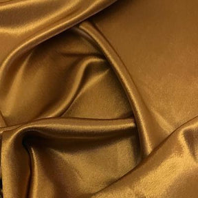 Crepe Back Satin Rod Pocket Curtains Antique Gold 3