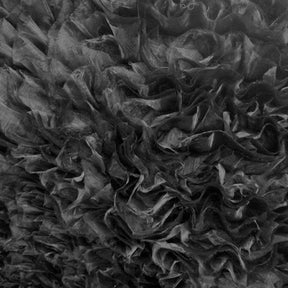 Black Ruffle Organza Fabric SV570336 1