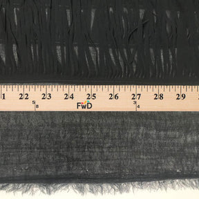 Fringe Embroidery On Georgette Fabric SV576141 5 Black 3