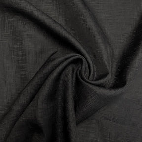 Sheer Voile Gasa Rod Pocket Curtains Black 3