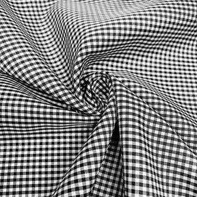 1/16 Inch Gingham Check Polyester Cotton Poplin Fabric SV575752 White / Black Image 1