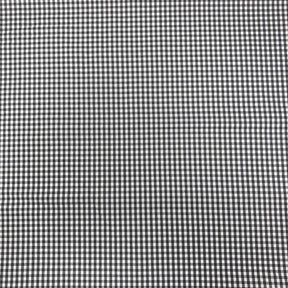 1/16 Inch Gingham Check Polyester Cotton Poplin Fabric SV575752 White / Black Image 2