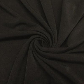 Ity Stretch Knit Jersey Rod Pocket Curtains Black 3