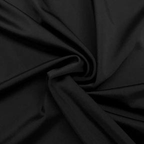 Matte Milliskin Rod Pocket Curtains Black 3