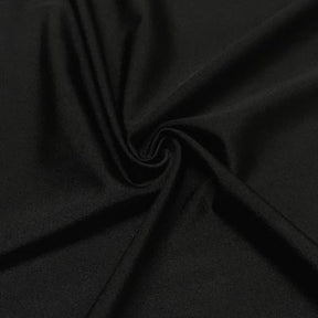 Shiny Milliskin Rod Pocket Curtains Black 3
