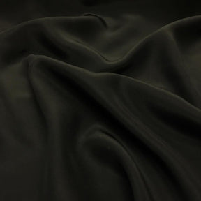 Silk Charmeuse Rod Pocket Curtains Black 3