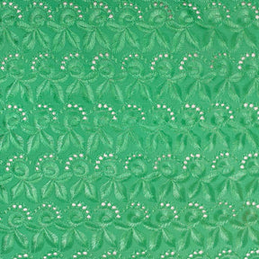 Blossom Eyelet Embroidery Fabric SV576770 Spring Green 1