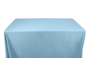 Cotton Broadcloth 58 59 8 Feet Banquet Table Covers Blue 1