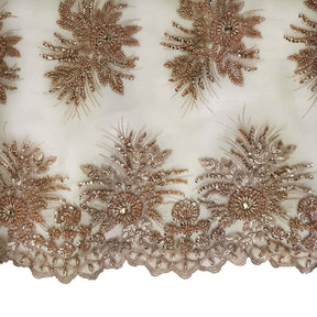 Gloriosa Bridal Lace Beaded Fabric SV574797 Blush 2