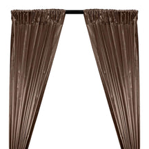 Tissue Lame Rod Pocket Curtains Bronze  1