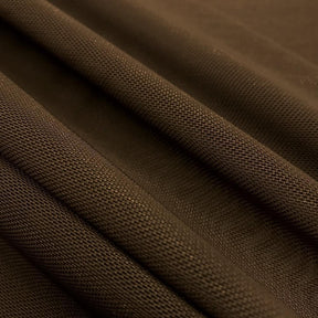 Power Mesh Rod Pocket Curtains Brown 3