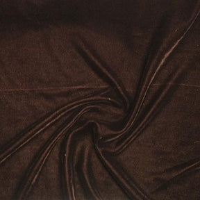 Micro Velvet Rod Pocket Curtains Brown 3