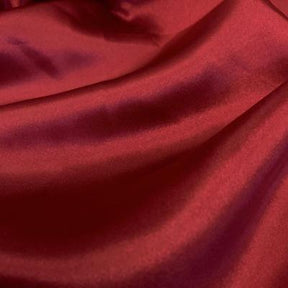 Charmeuse Satin Rod Pocket Curtains Burgundy 3
