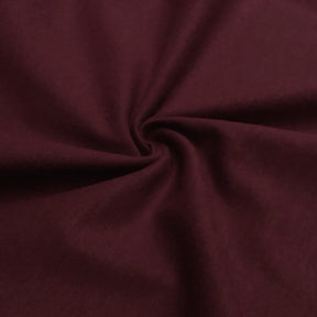 Cotton Flannel Rod Pocket Curtains Burgundy 3