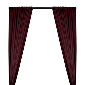 Cotton Flannel Rod Pocket Curtains Burgundy 1