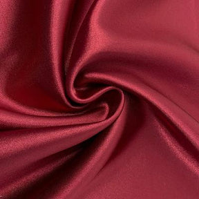 Stretch Charmeuse Satin Rod Pocket Curtains Burgundy 3